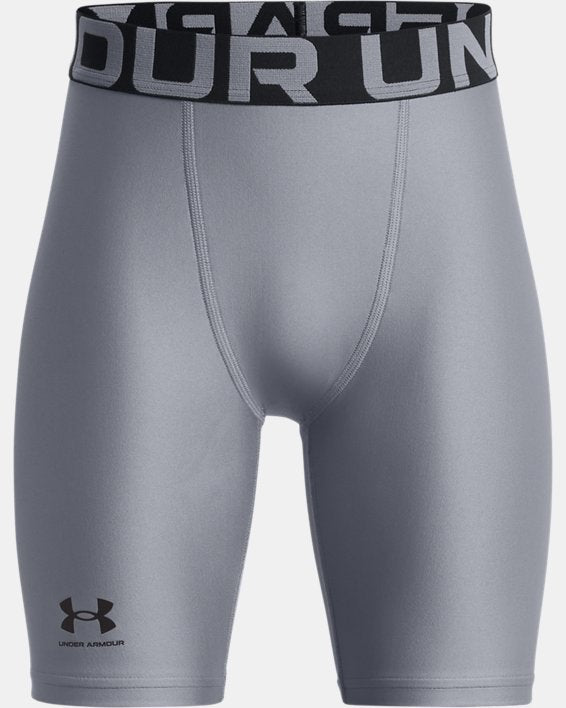 Under Armour Boys' HeatGear Armour Shorts Steel Black 1361737