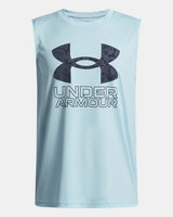 Under Armour UA Tech Hybrid Print Boys Tank Stream / Downpour Gray - 494 6007590