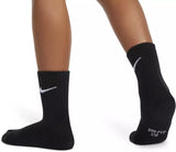 Nike Little Kids Performance Basic Crew Socks Black UN0019