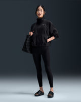 Nike One Women's Therma-FIT Oversized 1/2-Zip Fleece Top Black FV7951