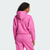 adidas Z N E Full Zip Hoodie Semi Lucid Fuchsia S2554WZNE011