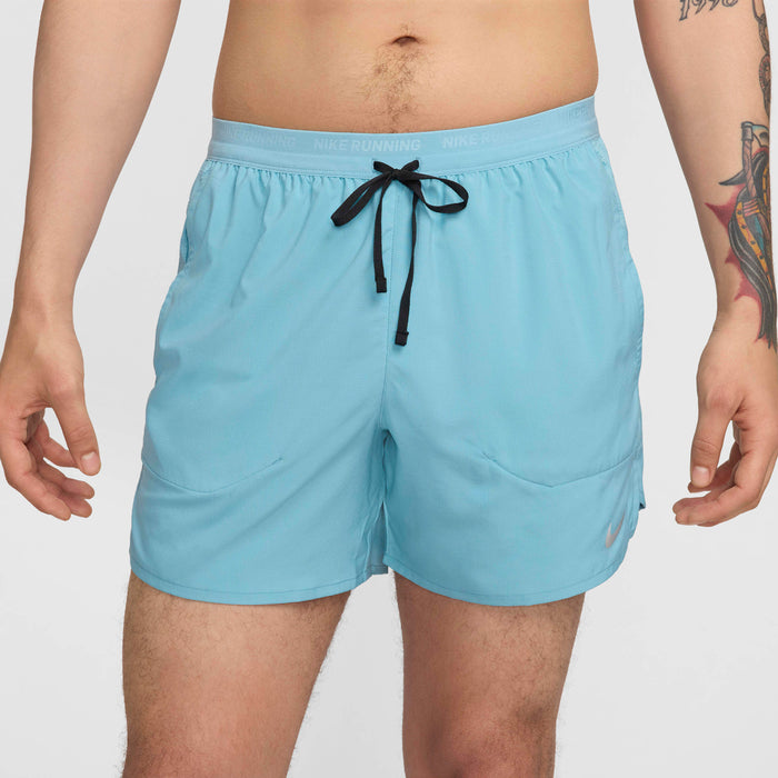 Nike Stride Dri-FIT 13cm Brief-Lined Running Shorts Denim Turquoise - DM4755
