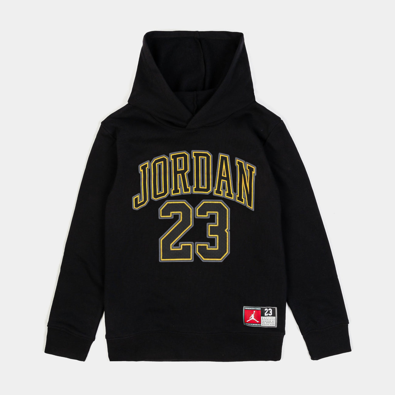 Jordan 23 Fleece Pullover Grade School Hoodie Black 95C479-K5X