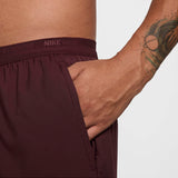 Nike Stride Dri-FIT 13cm Brief-Lined Running Shorts Burgundy Crush/Black - DM4755