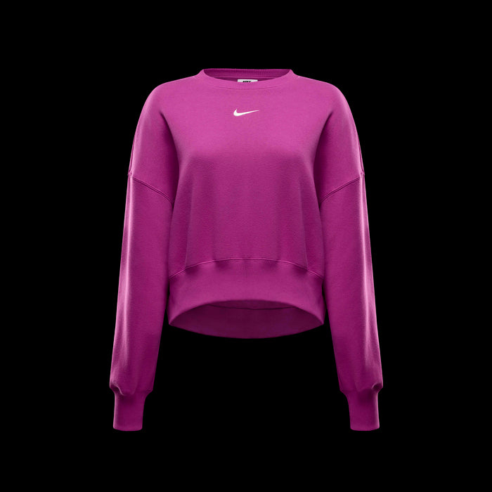 Nike Sportswear Phoenix Fleece Oversized Crewneck Sweatshirt Beyond Hot Fuchsia - DQ5733HO24