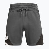 Under Armour Curry Splash Fleece Shorts castlerock full heather/black/white clay 1387112-025