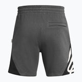 Under Armour Curry Splash Fleece Shorts castlerock full heather/black/white clay 1387112-025