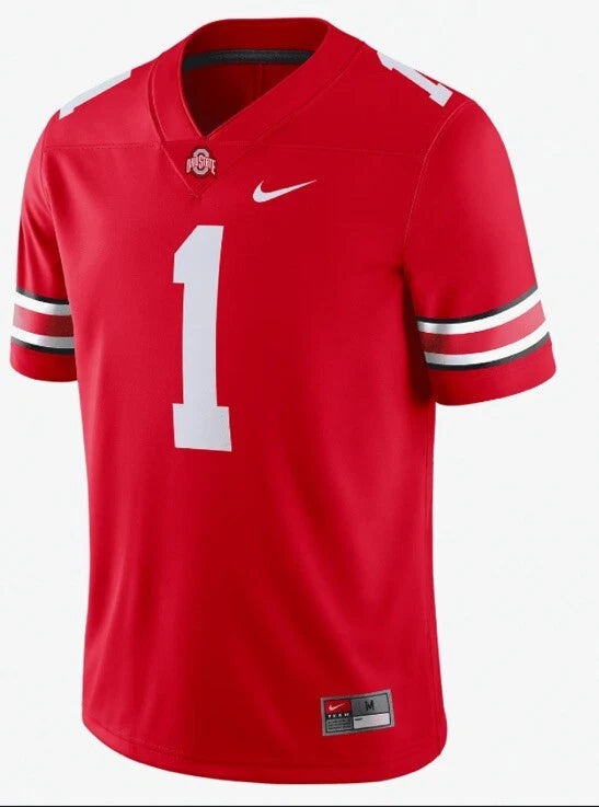 Nike Ohio State Buckeyes Home Football Jersey #1 Fields Red AO9904-657