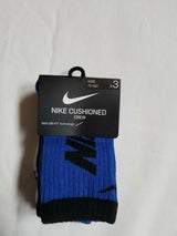 Nike Cushioned Crew Kids Everyday Socks 3 Pack Game Royal BN0679