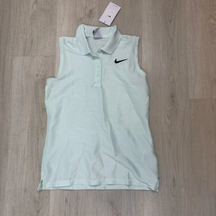 Nike Victory Women's Golf Sleeveless Polo Shirt Barely Green FD6708-GRN