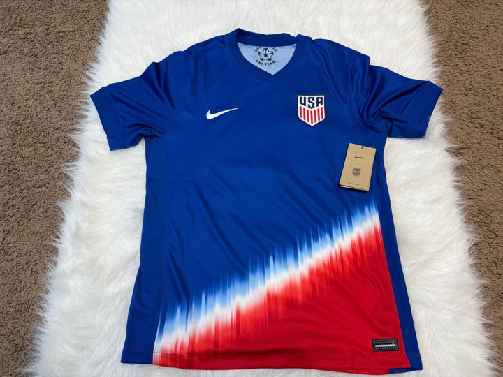 Nike USMNT USA 2024 Away Men's Soccer Jersey Blue FJ4277-417