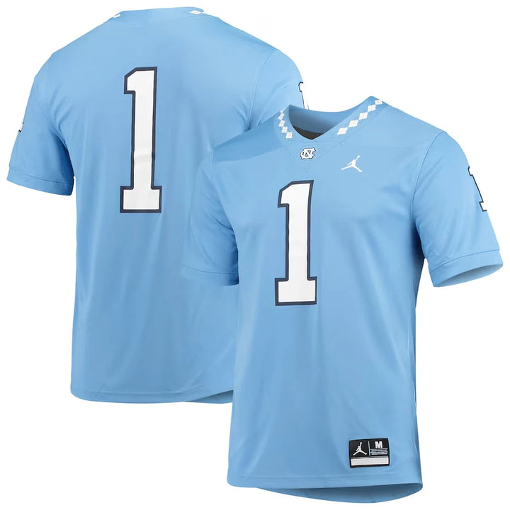 Nike Jordan® Men’s #1 North Carolina Tar Heels™ Game Jersey Carolina Blue AO9900-448