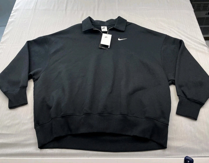 Nike Sportswear Phoenix Fleece 1/4 Zip Sweatshirt Women Black FZ3207HO24