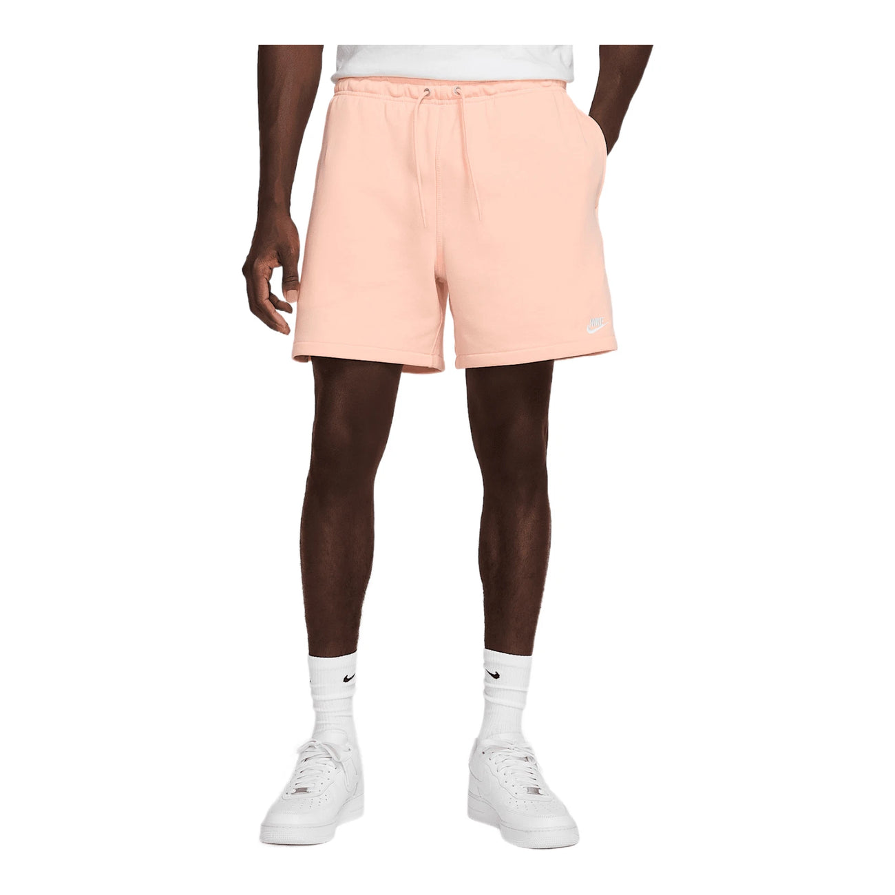 Nike Club Men's French Terry Flow Shorts Washed Coral FN3520