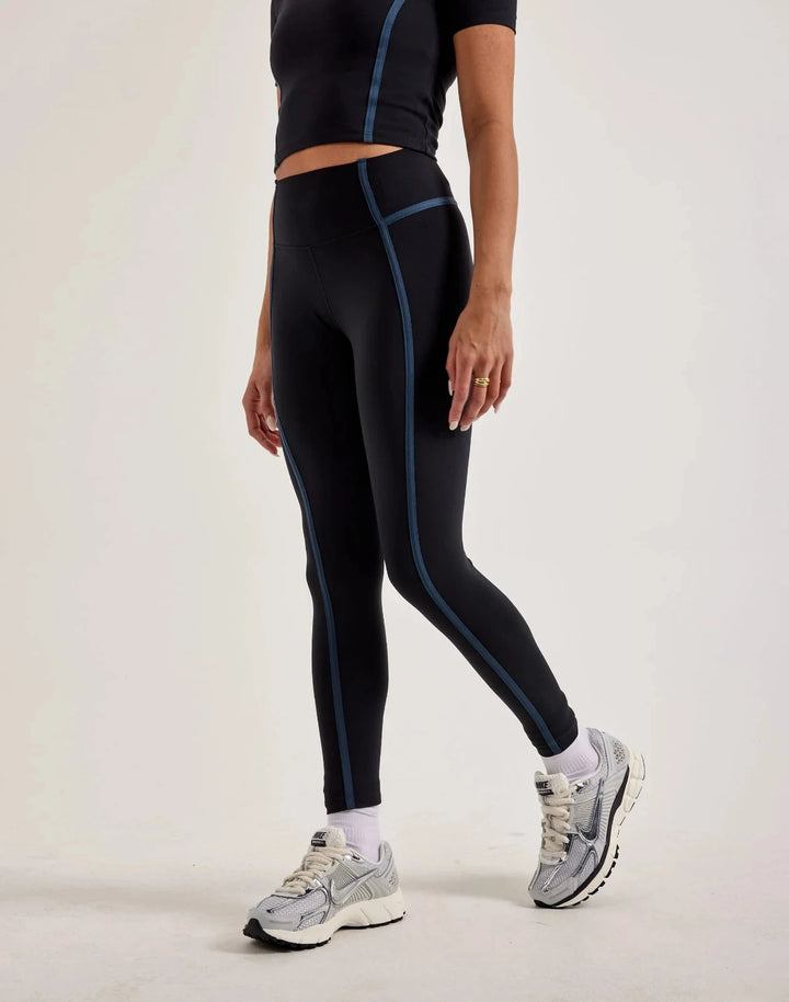 Nike One High-Waisted 7/8 Leggings Black/White HJ1137SP25