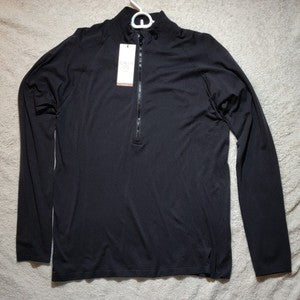 Calia Seamless Long Sleeve 1/4 Zip Golf Shirt Pure Black WCG11044