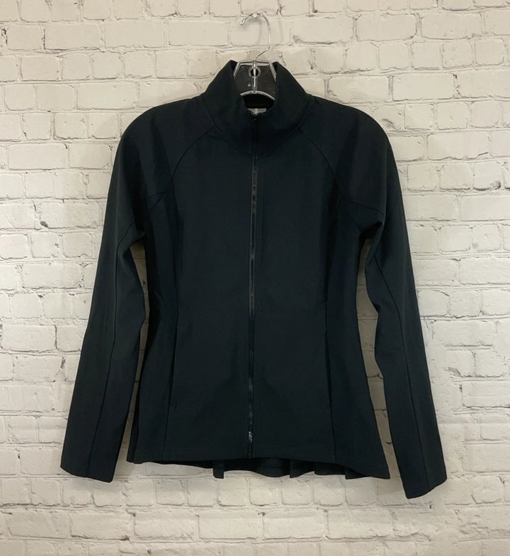 Calia Women's Stretch Wicking Full-Zip Golf Jacket Peat Black Pure Black WCG16017