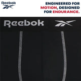 Reebok Men's 4 Pack Stretch Performance Boxer Briefs Black RVM233PB43