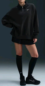 Nike Sportswear Phoenix Fleece 1/4 Zip Sweatshirt Women Black FZ3207HO24