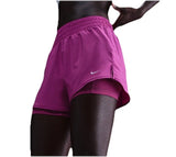 Nike One Women's Dri-FIT High-Waisted 3" 2-in-1 Shorts Hot Fuchsia DX6016HO24