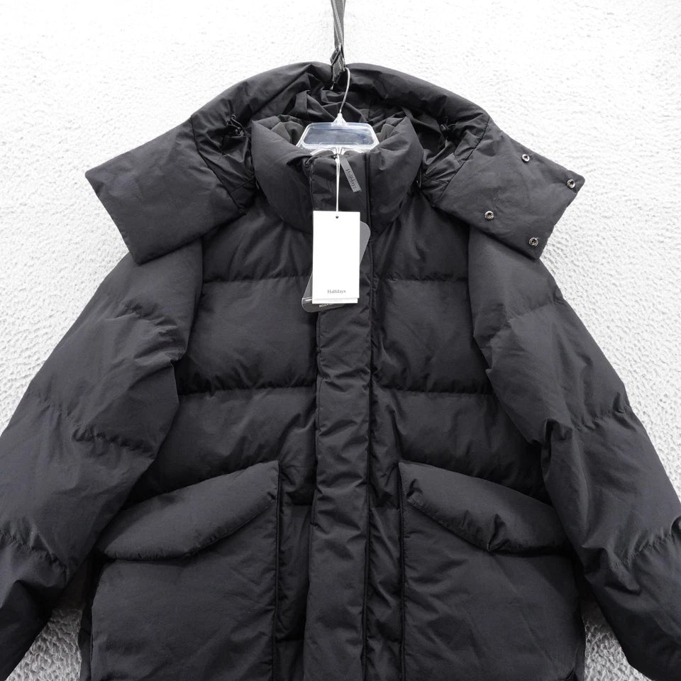 Halfdays Wheeler Parka Puffer Jacket Black W1010B
