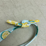 DSG Girls Fashion Swim Top Halter Straps Graphic Print Mint & Lemon Green DSG8115