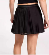 Calia Pleated Mesh High Waist Shorts Pure Black WAX14221